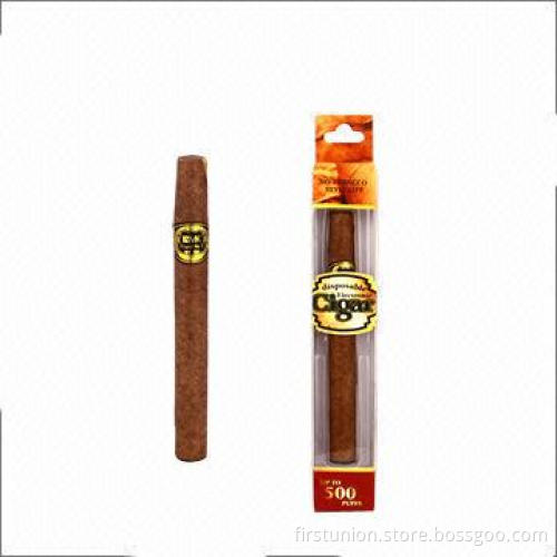Disposable Electronic Cigarette with Soft Suction Nozzle and Dark Brown Appearance